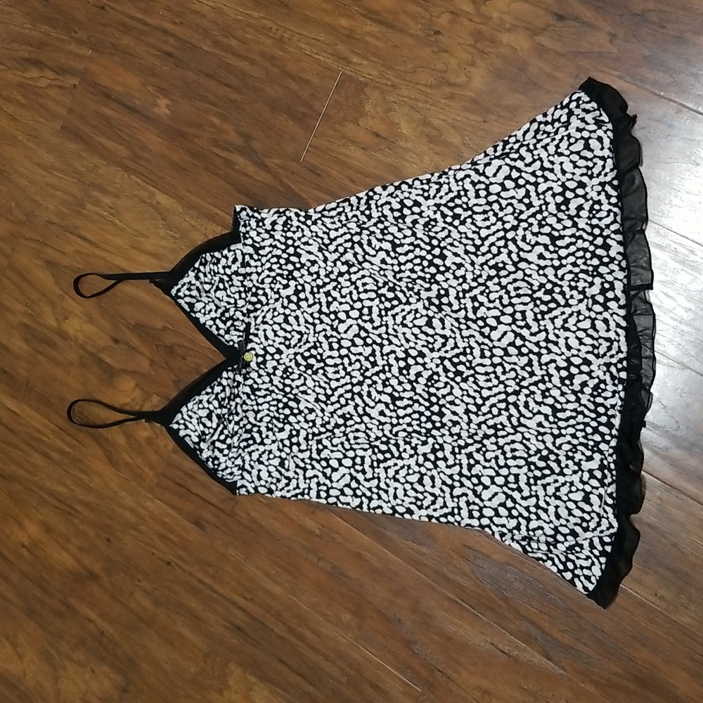 New Jessica Simpson Animal Print Babydoll Sexy Nighty Slip Size Large - Picture 11 of 11